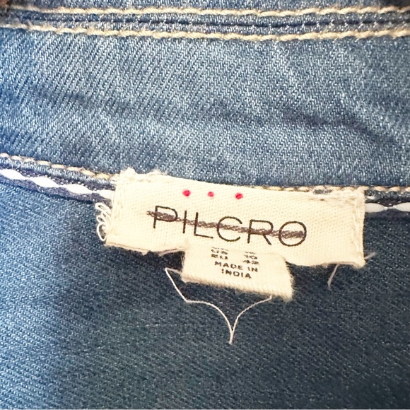 Anthropologie Pilcro Short-Sleeve Denim Midi Shirt Dress - Picture 10 of 10